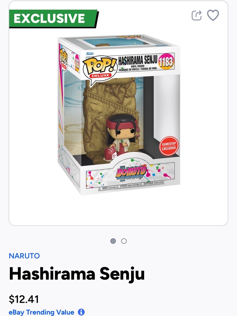Funko Pop! Deluxe Hashirama Senju (brown, red, black)- 1183